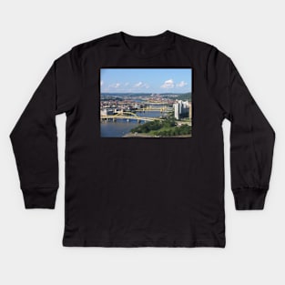 Pittsburgh City of Bridges Kids Long Sleeve T-Shirt